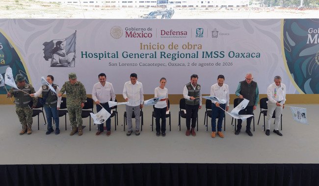 Presidenta encabeza inicio de obra de Hospital General Regional IMSS Oaxaca y anuncia uno nuevo del IMSS Bienestar